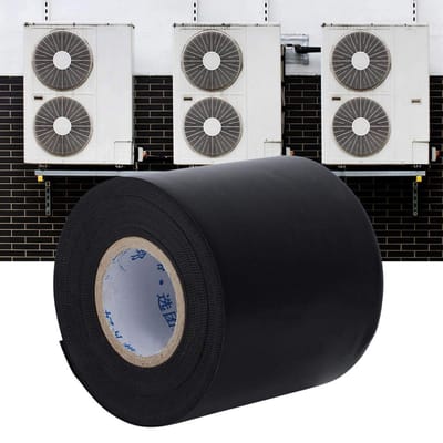 Dailygoods- Afdichtingsband Zwart - PVC Isolatieband - Duurzaam - Corrosiebestendig - Krasbestendig - Voor Airconditioner - Isolatietape