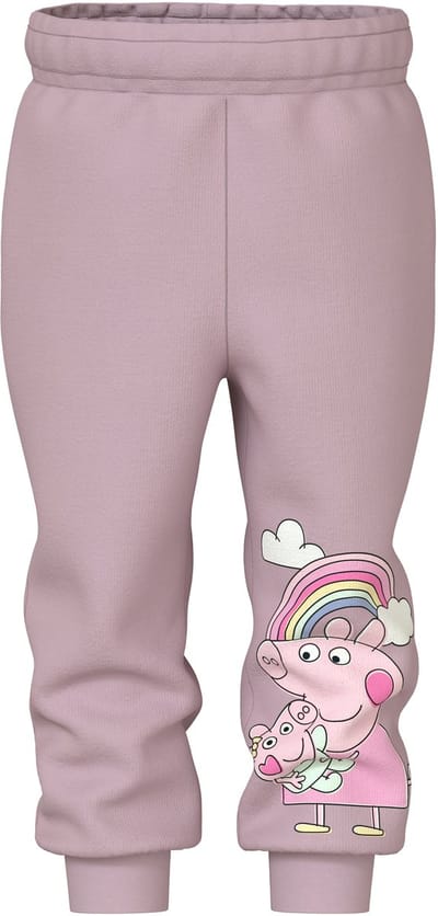 NAME IT - NMFNORI PEPPA SWE PANT BRU LNOOS CPLG - Meisjes - Broeken