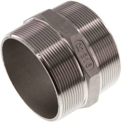R 3'' RVS Borstnippel 16 Bar - FL2S-M-SH-300R