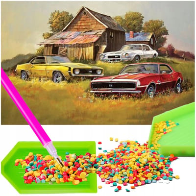 Diamond Painting Kit: Chevrolet Camaro SS 5D Mozaïek 40x30cm