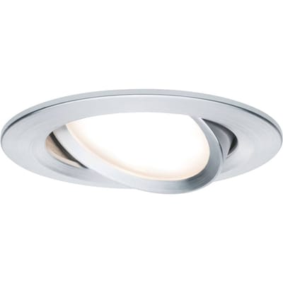 LED-inbouwlamp 3-Step-Dim Nova Coin zwenkbaar rond 84 mm 50° Coin 6W 470lm 230V dimbaar 2700K Alu gedraaid