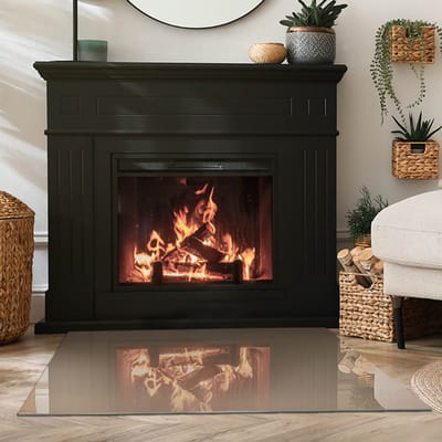 Coloray Vloerplaat Houtkachel - Onderplaat Kachel - 100 cm x 70 cm - Houtkachel Vloerplaat - Bruin Vloerplaat Kachel - Onderplaat - Vloerplaat voor Houtkachel - Vloerplaat Open Haard - Onderplaat Voor Houtkachel