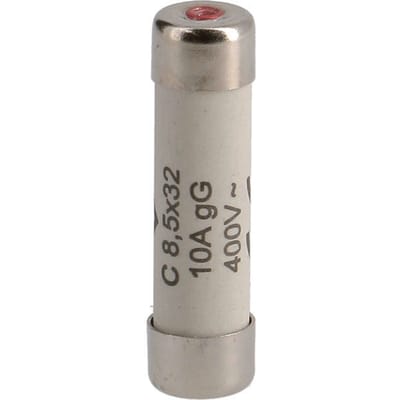 Hager Cilindrische Zekering 10A 400V 8.5x32mm Klasse Gg - L8532C10 [10 Stuks]