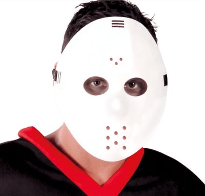Fiestas Guirca - Hockey Masker Wit PVC
