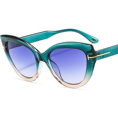 Mode Cat Eye Zonnebril Outdoor Dames Verloopmontuur Luipaard Vintage Zonnebril UV-bescherming