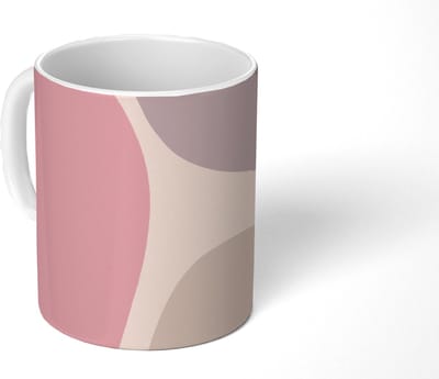 Mok - Koffiemok - Design - Pastel - Minimalisme - Mokken - 350 ML - Beker - Koffiemokken - Theemok