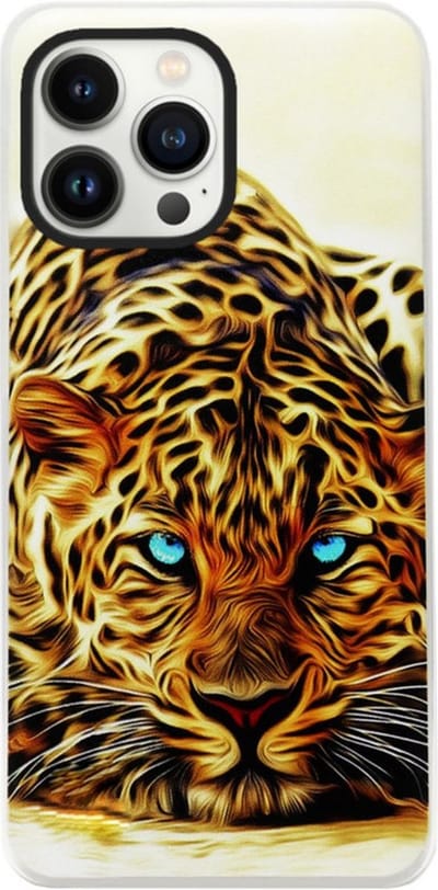 ADEL Siliconen Back Cover Softcase Hoesje Geschikt voor iPhone 14 Pro Max - Tijger