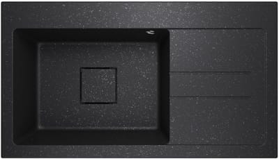 Luxe Granieten Keukenspoelbak Diepte Inbouw 88x50 cm met Afdruiprek Omkeerbaar