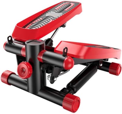 Mini Stepper - Thuis Fitness - Conditie Opbouwen - Compact Ontwerp - Met LCD Scherm - Rood