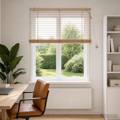 vidaXL - Venetiaanse - jaloezie - Eiken - Look - 100 - x - 130 - cm - 35 - mm