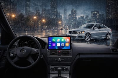 ADIVOX 9 inch T1 geschikt voor MB C klasse W204 2007-2010 Android 15 Core Carplay/Auto/Wifi/DSP/RDS/NAV/DAB+