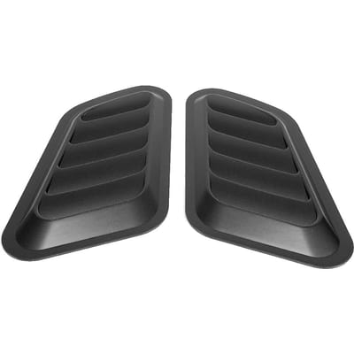 Auto Sticker ABS Decoratieve Luchtstroom Inlaat Motorkap Ventilatieopening Motorkap Afdekking Zwart zwart