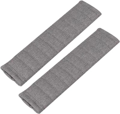 Gordelbeschermer Kinderen - Veiligheidskussens - Comfortabel Rijden - Zachte Bescherming - 2 Stuks 40cm - Grijs