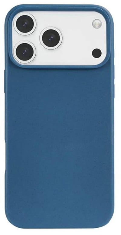 Mobiq - Flexibel Eco Hoesje geschikt voor iPhone 17 Pro - blauw