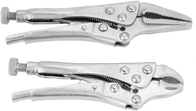 Dailygoods- Vergrendelingstang Set 2-delig - Rechte Vergrendelingstang - Deurveiligheid - Vaste Klinknagels - Hoog Koolstofstaal - Fijne Aanpassingstorsie - Klem