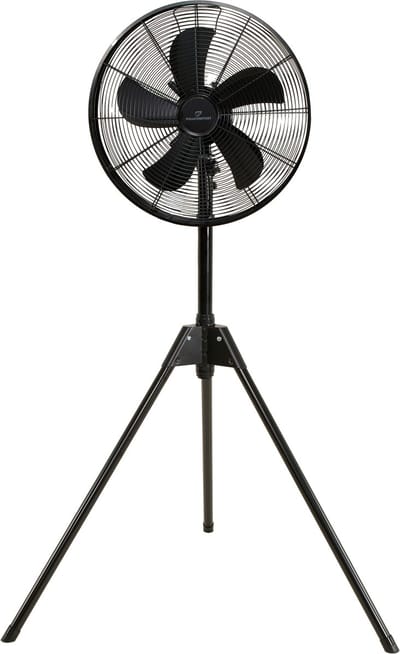 A-Flow Tripod Black - Ventilator staand - Statiefventilator - Ventilator Zwart - 3 Poot - driepoot - Kantelbaar en uitschuifbaar - 3 Windsnelheden - Zelfdraaiend
