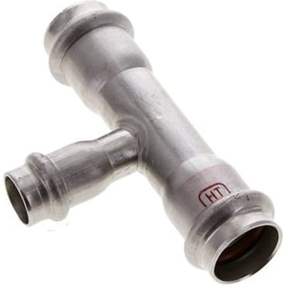 Tee Press Fitting - 15mm & 22mm Persmof - RVS