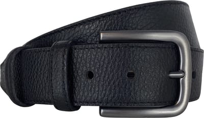 Moneybelt - Geldriem - Riem - 4 cm - Leer - Zwart - 110 cm - Taille maat 90 cm