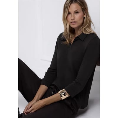 Poloshirt met rits