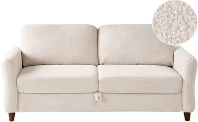 MARE - Driezitsbank met opbergruimte - Beige - Bouclé
