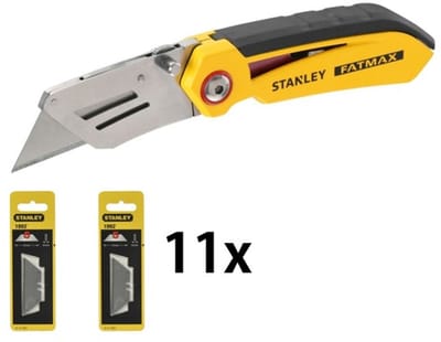 STANLEY FatMax Vast Vouwmes Inclusief 11 Reserve Mesjes - FMHT0-10827