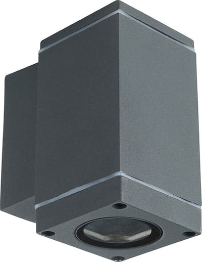 V-TAC VT-841 Wandlamp Buiten - Down Wandbevestigingen - GU10 Houder - IP44 - Donkergrijs