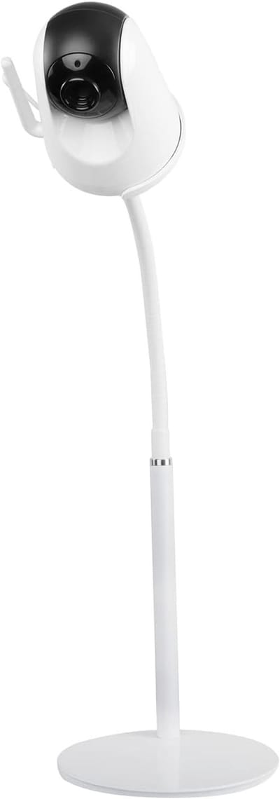 Babycamera Standaard - Babyfoon Houder - Babykamer Monitoren - Flexibele Draaiarm - 17.7 Inch Arm - Wit