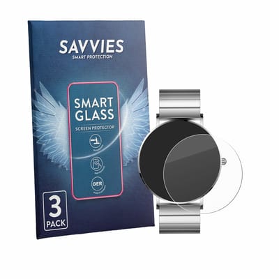 3 Stuks Savvies Screenprotector - geschikt voor Xcoast Minimalist Unisex Smartwatch - beschermfolie glas transparant