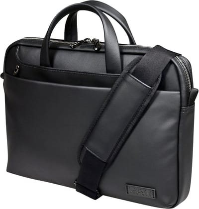Notebook Tas - Laptoptas Schoudertas - Veilig Vervoer - Bovenste Opening - 38 cm - Zwart