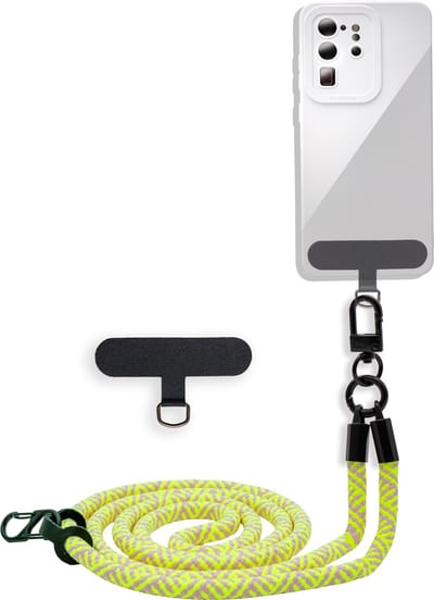 Cadorabo mobiele telefoonketting geschikt voor Honor 1 in GEEL met verstelbaar riemkoord om om je nek te hangen