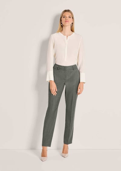 MADELEINE Broek Wollen broek met persvouw