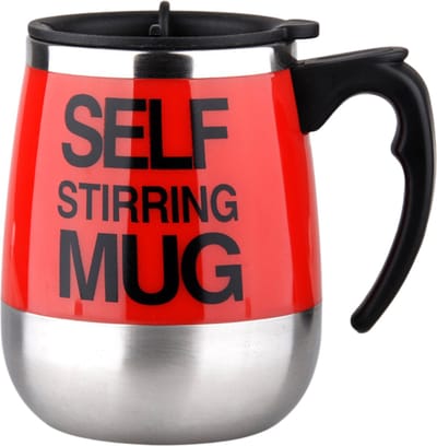 Bovista Self Stirring Mug - Elektrische Beker - Zelfroerende Mok - Zelfroerende Beker - Cup - Koffie - Rood