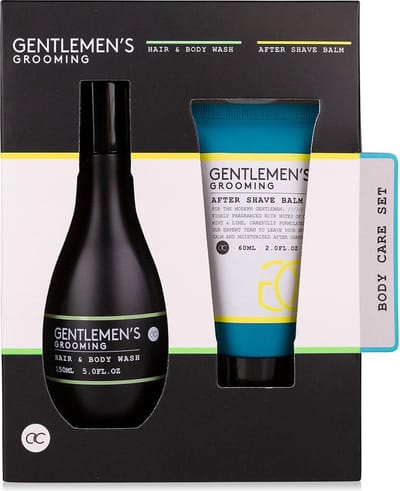 Cadeau voor Man verjaardag - Gentlemen's Grooming Giftset - Cool Mint & Lime - Cadeaupakket mannen, vriend, papa, broer, vader