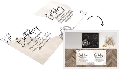 Keukenloper - Loper keuken - Woordenboek - Verjaardag - Quotes - 120x60 cm - Keukenloper vinyl