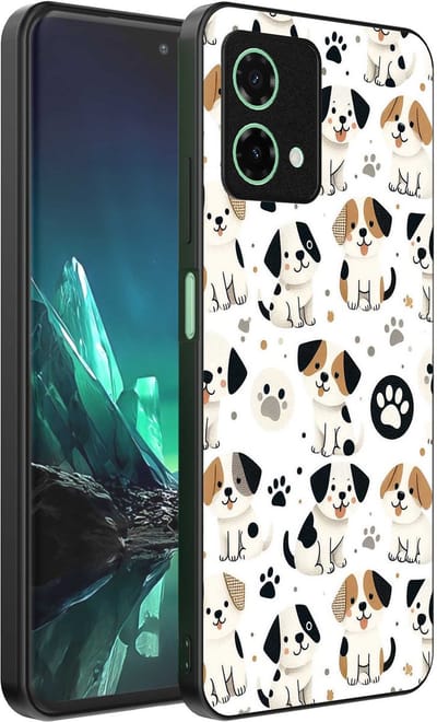 Geschikt voor Motorola Edge 40 Neo Telefoonhoesje met honden opdruk - TPU backcover case dog design - Smartphonica geschikt voor Motorola Edge 40 Neo