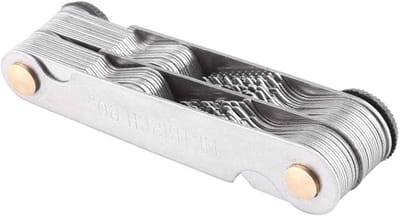 RVS Draadmeter Set 51/52 Stuks 60 en 55 Graden - Schroef Pitch Meetinstrument Metrisch en Imperial