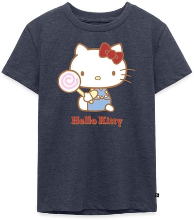 Hello Kitty Met Een Lollipop Premium T Shirt Kinderen