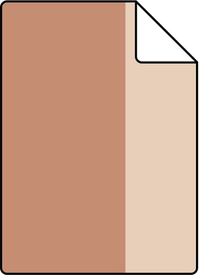 Proefstaal ESTAhome behang strepen beige en terracotta - 26.5 x 21 cm - 131968-S
