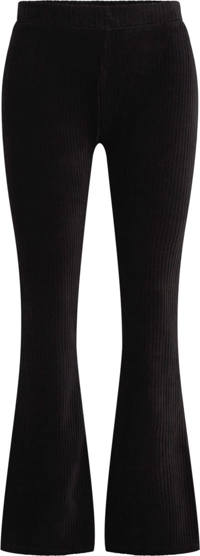 WE Fashion Dames flared legging van ribstof - Curve