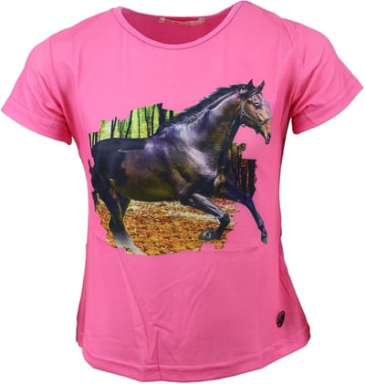 S&C Shirtje Pearl Paard roze Kids & Kind Meisjes Roze - Maat: 86/92