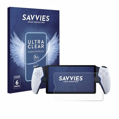 Savvies - Screenprotector voor Sony Playstation Portal - Folie Beschermfolie transparant 6 Stuks