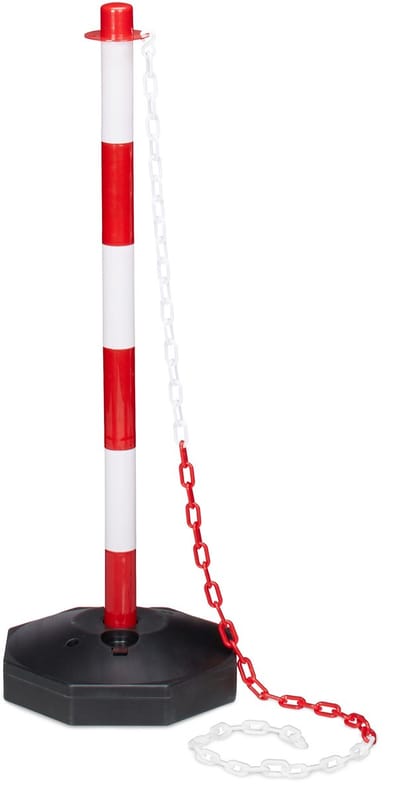 Afzetpaal - met ketting - kunstsotf