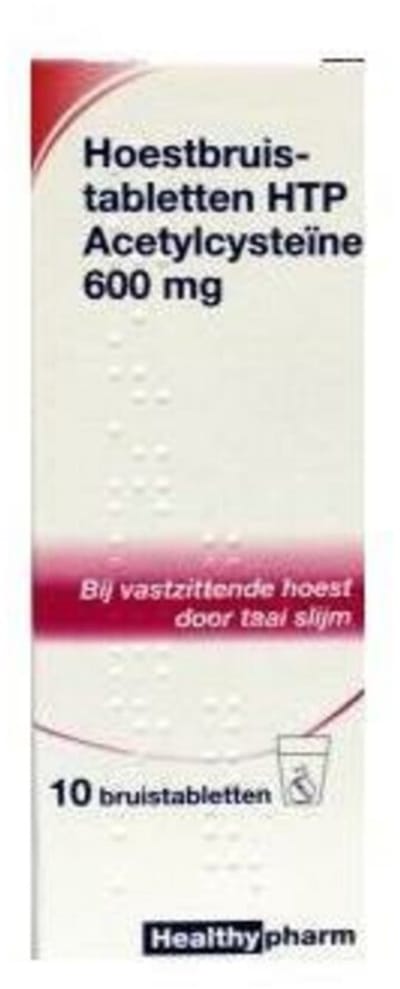 Healthypharm Acetylcysteine 600mg - 3 x 10 bruistabletten