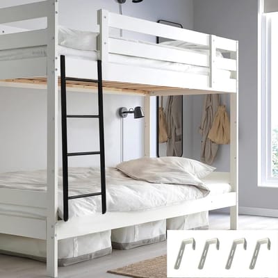 Bedladder - Stapelbed ladder - Veilig omhoog - Verstelbare haakpositie - 116 cm - Zwart