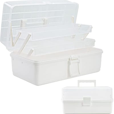 RONN® Naaidoos Opbergbox - Naaidoos - Naaikoffer - Wit - 13cm x 7cm x 7cm