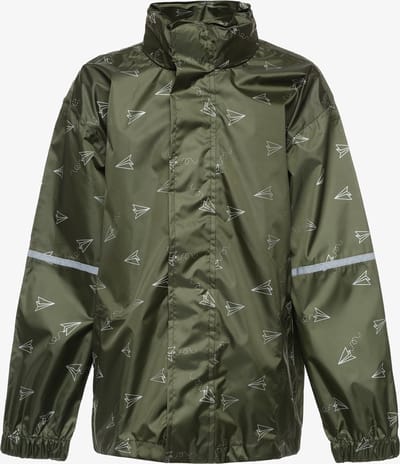 Mountain Peak kinder regenjas - Groen - Met capuchon - Ritssluiting - Maat 110/116