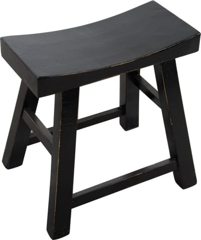 Fine Asianliving Chinese Kruk Zwart High Gloss B46xD22xH47cm Chinese Meubels Oosterse Kast