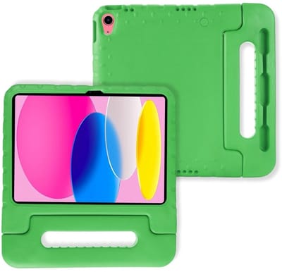 Lunso Geschikt voor iPad 11 inch (2025) A16 - EVA Schokbestendige Kinderhoes met handvat - Groen