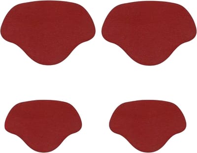 4-delige Sneaker Hiel Reparatie Pads – Onzichtbare Hielbeschermers & Hielkussens – Zelfklevende Schoen Reparatie tegen Slijtage, Blaren en Schoen Schuren - ROOD