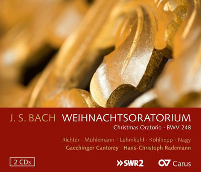 Regula Mühlemann, Anna Lucia Richter, Gaechinger Cantorey, Hans-Christoph Rademann - J.S. Bach: Weihnachtsoratorium - Christmas Oratorio Bwv248 (2 CD)